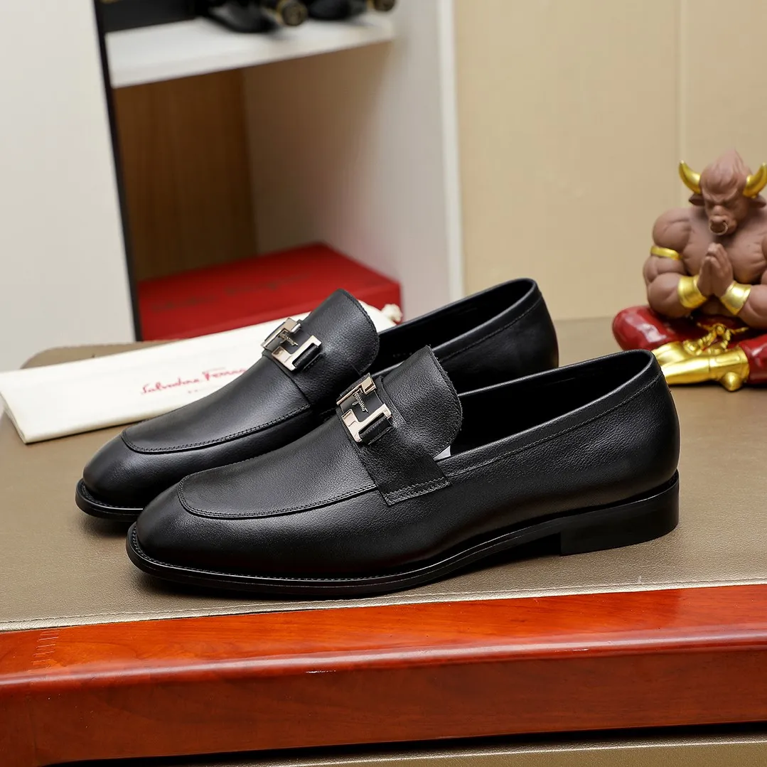 Men's shoes💰460🕷🕷[Ferragamo] Ferragamo's top men's business leather shoes💯Original copy of the official website, the upper is made of imported official website 1:1 material🍁Italian imported cowhide🇮🇹Imported cowhide lining. It’s definitely not made with ordinary craftsmanship, it’s the model used by celebrities! The factory’s craftsmanship is designed to create the most perfect shoes for trendy men! Colors available! Code number 38-44 (45.46 customized)......
